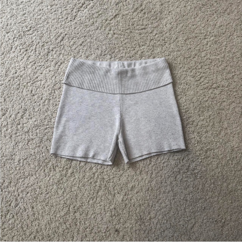 Princess Polly Gray Bike Shorts Elastic Waistband